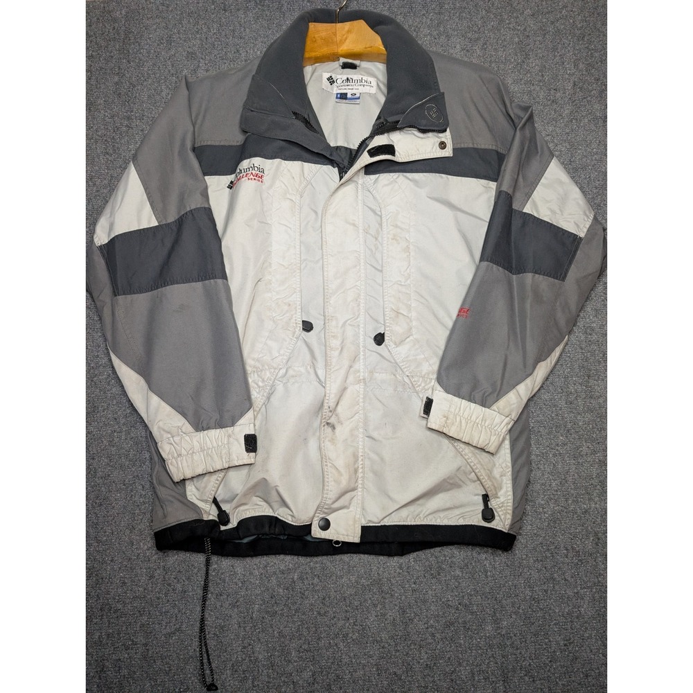 Columbia Sportswear Challenge Series Mens Jacket Size Medium Gray NO HOOD